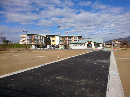 分譲地南側より
